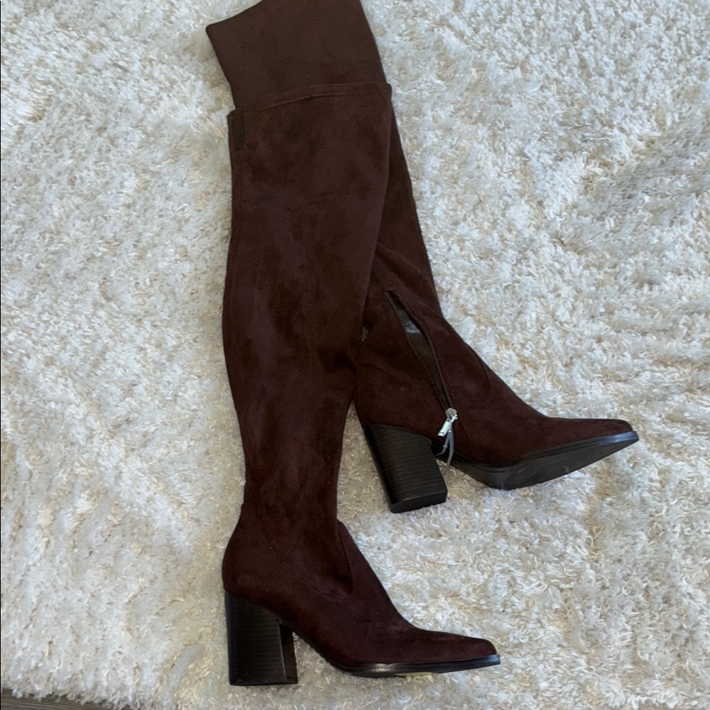 Elegant Brown Knee-High Women's Boots